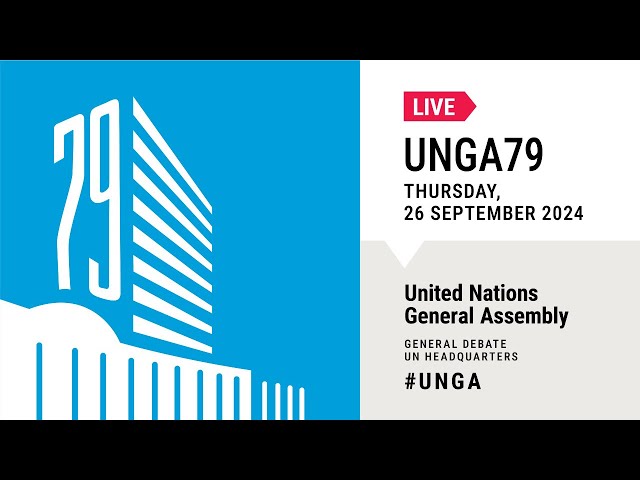 #UNGA 79 General Debate Live (Palestine, European Union & others) - 26 September 2024 (Day 3)