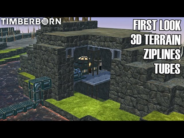 Ziplines, Transport Tubes, 3D Terrain in Update 7 First Look | TIMBERBORN