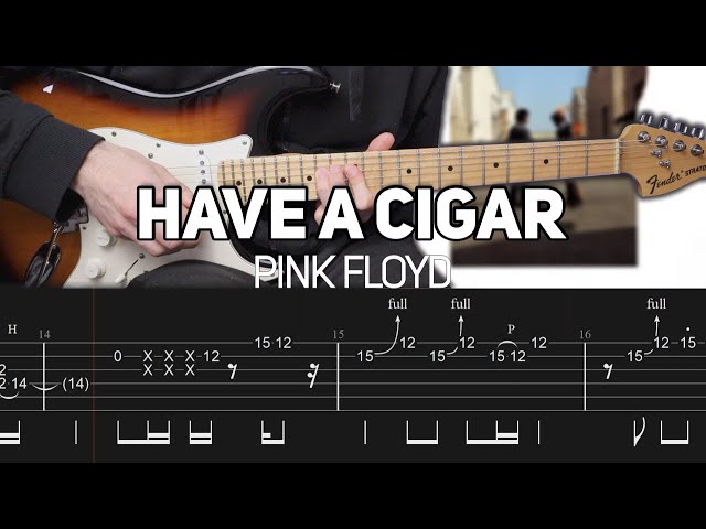 Pink Floyd - Have A Cigar Solo (Guitar lesson with TAB)