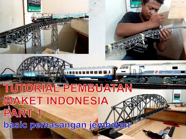 TUTORIAL DIY lay out miniature train Indonesia part 1 scale HO 1/87 by mang irin