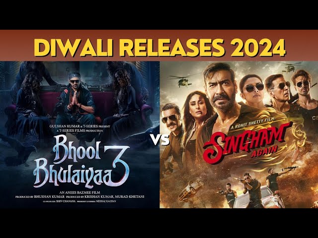 Diwali Blockbusters 2024: Bhool Bhulaiyaa 3 vs. Singham Again – What to Expect!