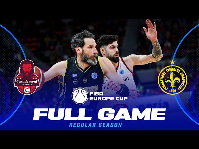 LIVE - Casademont Zaragoza v Maroussi Basketball Club | FIBA Europe Cup 2024-25