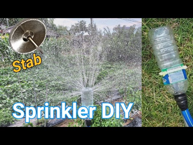 Sprinkler DIY Handmade 😀 How to Make Garden watering system with plastic bottle and the tack