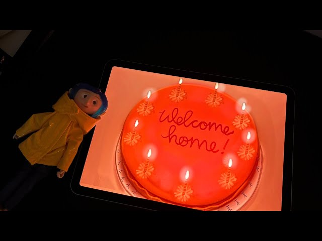 Coraline's Welcome Home Cake 🎂✨