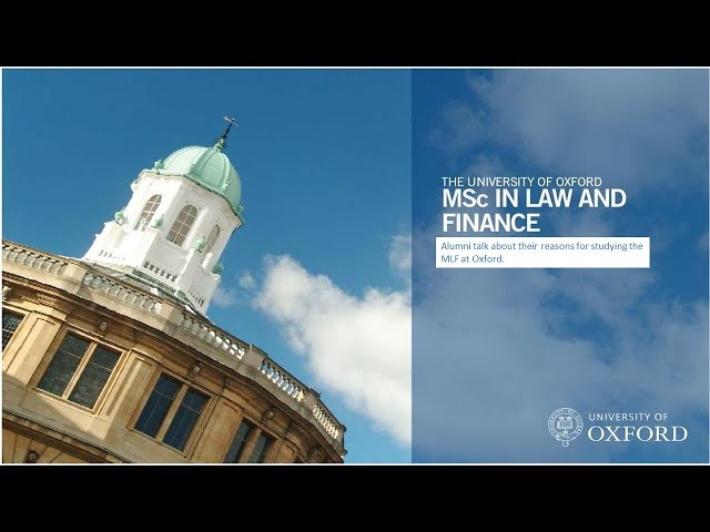 Alumni talk about why they chose to study the MSc in Law and Finance at Oxford