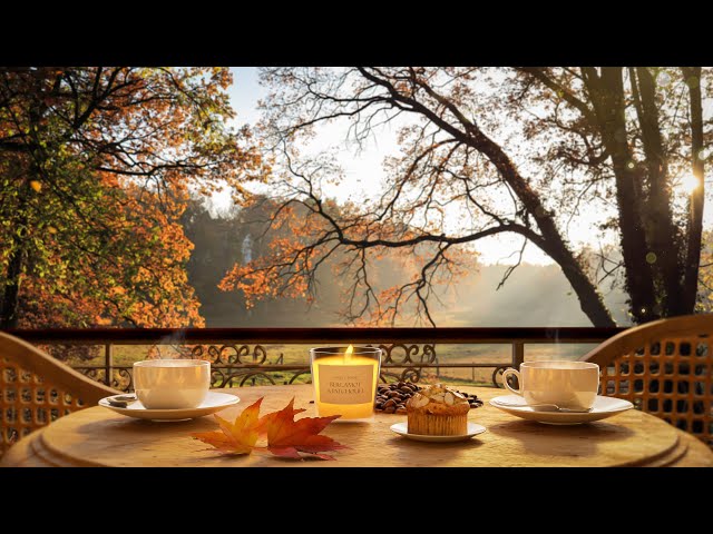 4K Cozy Coffee Shop ☕ Fall Jazz 🍁 Jazz for Autumn, Fall Vibes and Autumnal Moods