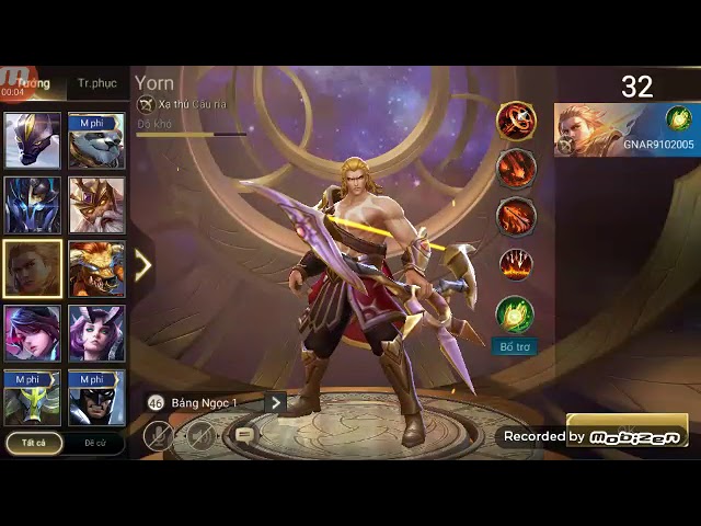 Garena Liên Quân Mobile {NO.1} --- trải nghiệm tướng Yorn đánh solo với Fennik