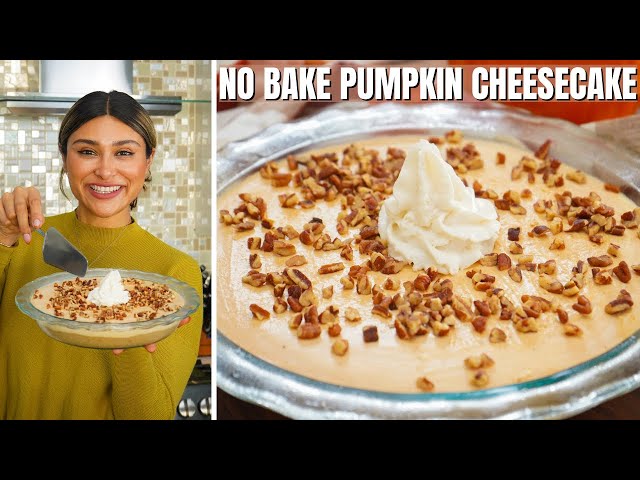 Keto No Bake Pumpkin Cheesecake! Low Carb Cheesecake Recipe