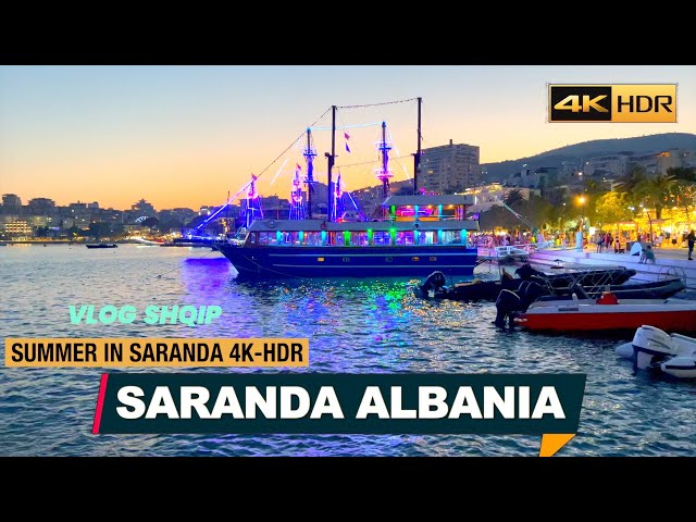 SARANDA ALBANIA☀️ SUMMER SEASON 🏝️ SEZONI VEROR SARANDE SHQIPERI 🌴 VLOG NR.2 【4K HDR】