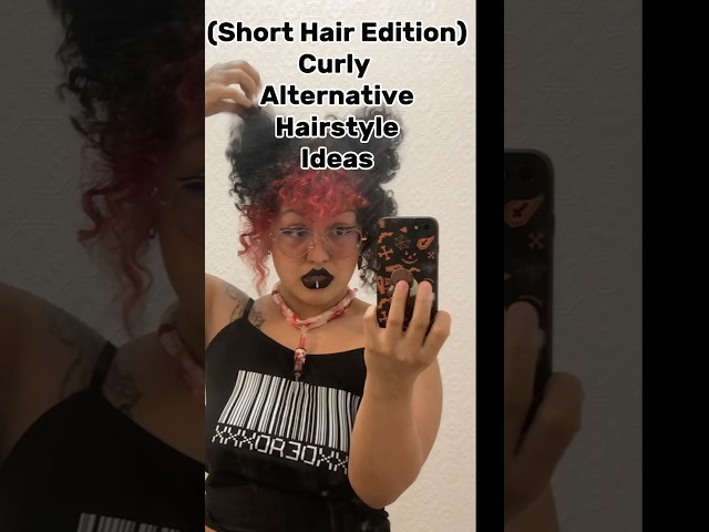 Short Curly Hairstyle #alternative #hairstyle #ideas #short #curly #hair #gothic #crazy #fashion