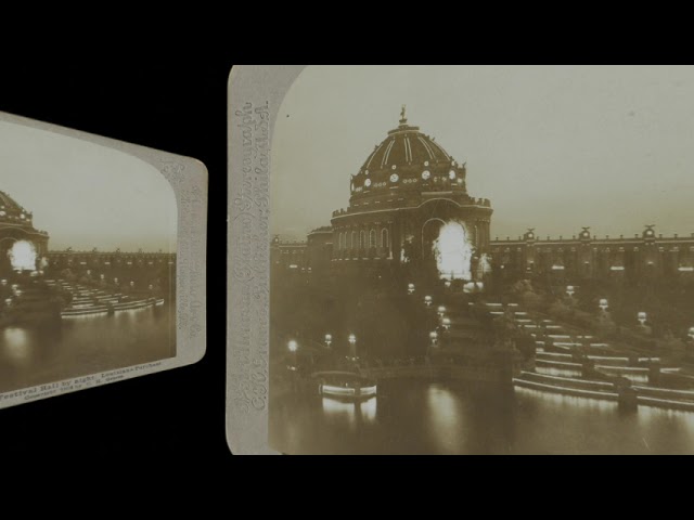 Cascades and Festival Hall, St Louis World's Fair 1904 (VR 3D still-image)