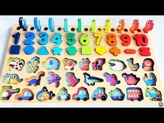 Discover the ABC Puzzle | Animals Learning Video for Preschoolers and Toddlers 1 2 3 4 5 6 7 8 9 10