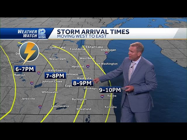 When severe storms could arrive in southeast Wisconsin