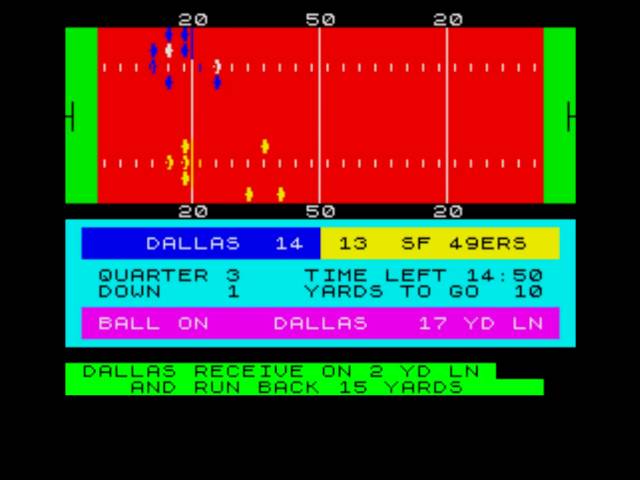 American Football (1984, Mind Games) (ZX Spectrum)