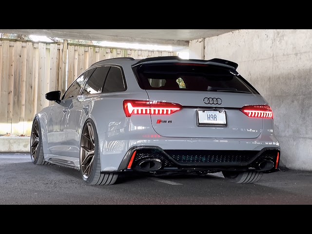 2021 C8 RS6 Stage 2 ECU Tune & Redstar HJS 200 Catted Downpipe & Resonator Delete Exhaust Sound