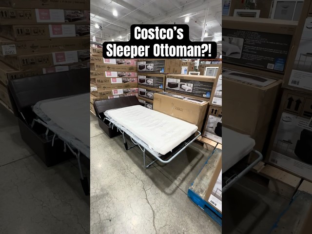 Costco’s Emorie Sleeper Ottoman: Stylish, Compact, & Comfy! 🛏️✨