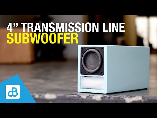 Building a 4" Transmission Line Subwoofer - by SoundBlab