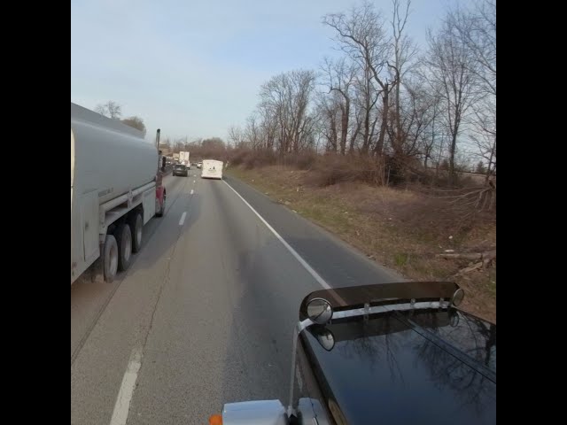 GoPro Fusion: Birds eye view driving a semi.