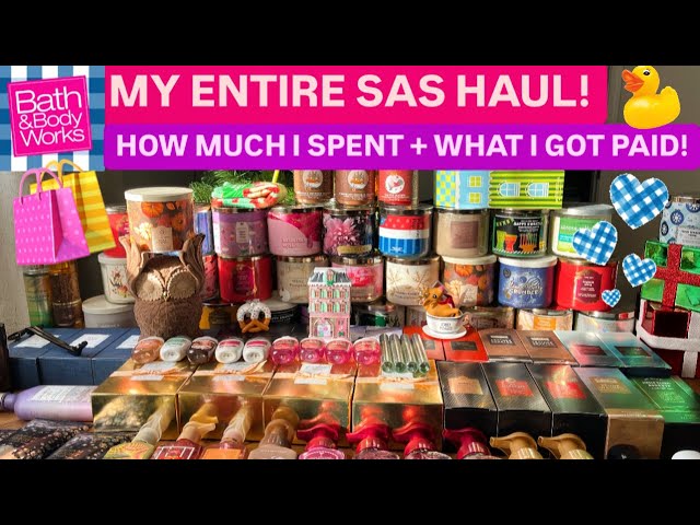 MY COLLECTIVE Bath & Body Works Winter Semi Annual Sale HAUL + How Much I Spent And Got Paid!