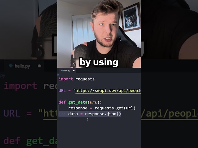 How to get data from an API using Python #python #learncoding #programming #code #dev  #developer