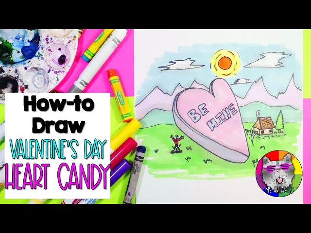 Valentine's Day Heart Candy, Principle of Design: Proportion Art Lesson for Kids!