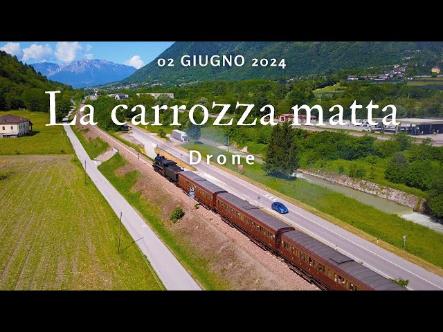 "La Carrozza Matta" Italian steam locomotives | 4K drone