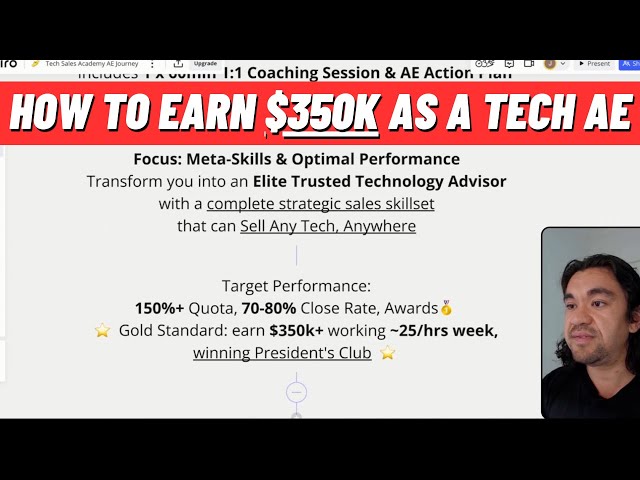 How to make $350k as a Tech AE in 2025 - Building Tech Sales Academy in Public