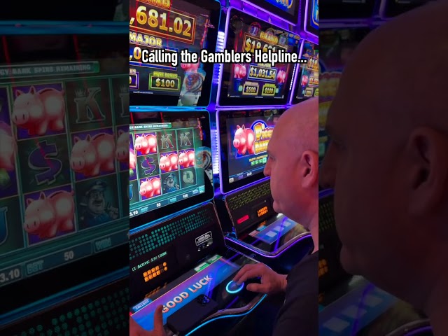 CALLING THE GAMBLING HELPLINE FOR ADVICE! #slots #casino #gambling