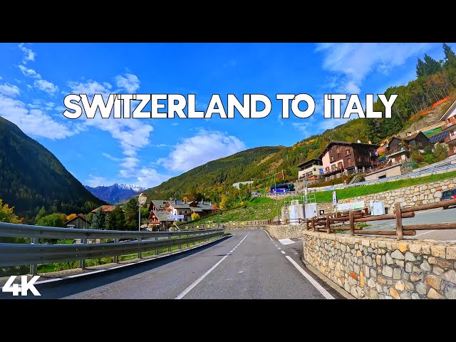 Switzerland to Italy Road Trip | Montreux 🇨🇭 to Milan 🇮🇹 4K Drive