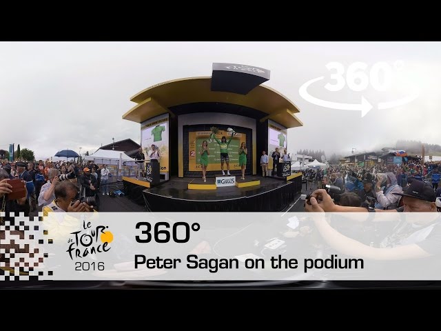 [Video 360°] Peter Sagan sur le podium - Tour de France 2016