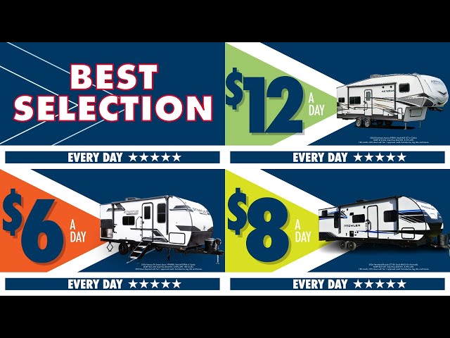 Get Camping For Just $3 A Day at Great American RV | Gulf Coast's Premier RV Dealer