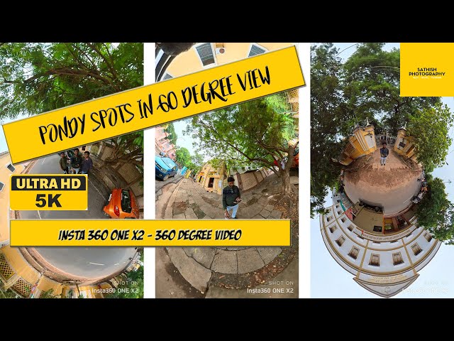 Pondycherry Spots | 360 degree shots | Insta 360 One X2 | 5K Resolution Videos | Sathish Photography