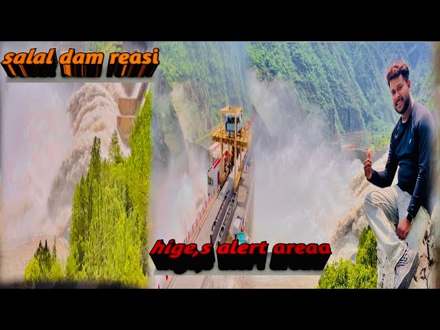 Reasi salal dam the gate open //danger river@Ronirider_vlog