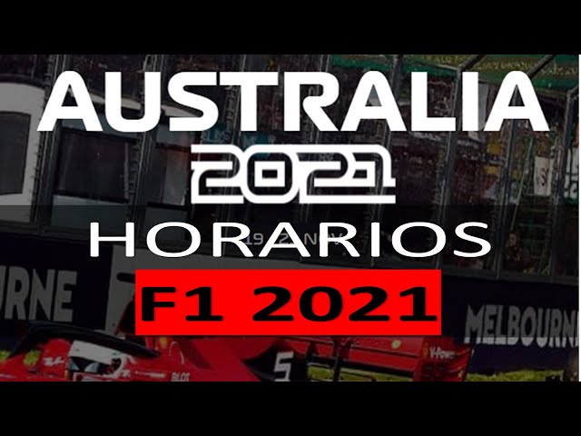 Formula 1 👉 Los horarios del GP de Australia 2021