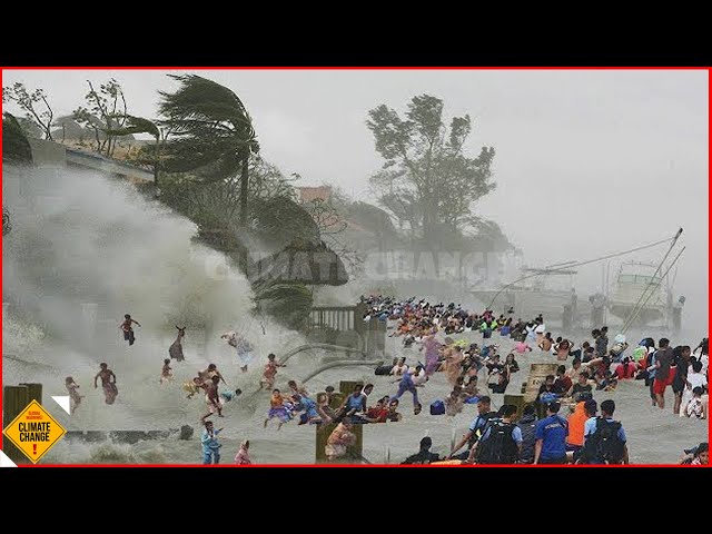 China collapses: Super typhoon blows trucks, collapses roofs, blows people off the street