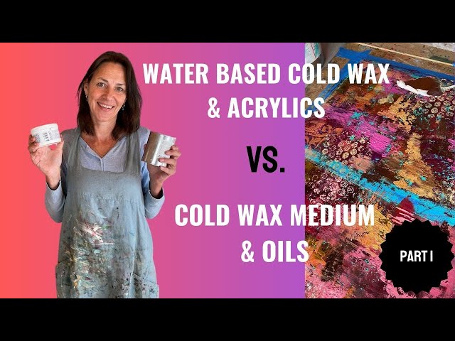 🎨Exploring the Differences: Water-Based Cold Wax for Acrylics vs. Cold Wax Medium for Oils Part I