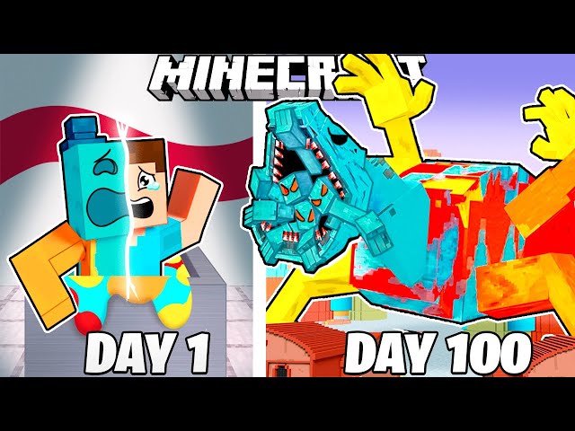 I Survived 100 Days as DOEY the DOUGHMAN in Minecraft!