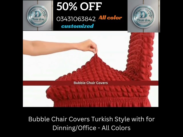 Bubble Chair Covers Turkish Style with for Dinning/Office - All Colors