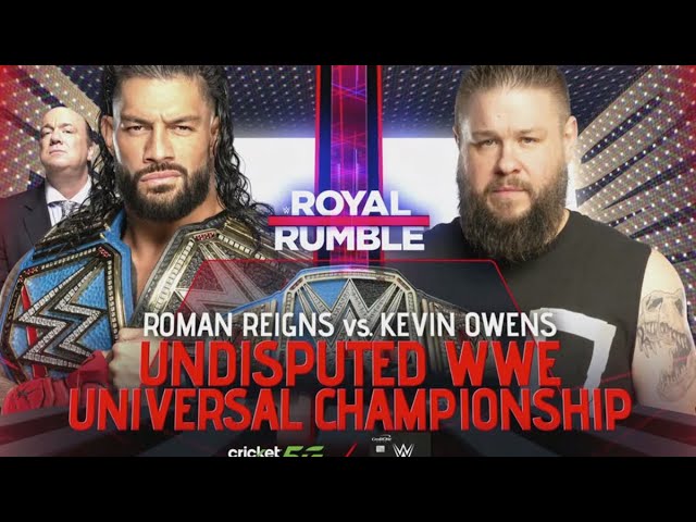 WWE 2K22 Undisputed WWE Universal Championship Roman Reigns vs Kevin Owens