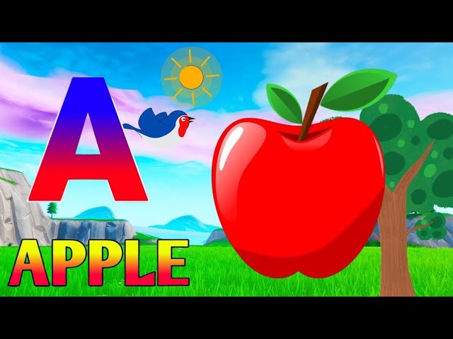 Phonics Song 2 with TWO Words in 3D - A For Airplane - ABC Alphabet Songs & Sounds Nursery Rhymes 45