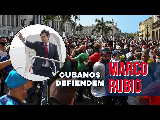 ÚLTIMA HORA CUBA - VISITA DE MARCO RUBIO A CUBA / CUBANOS SALEN A DEFENDERLO