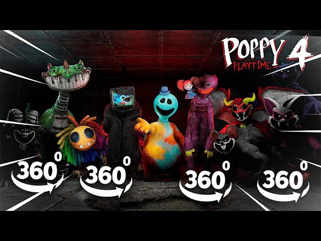 360 VR Poppy Playtime: Chapter 4 - FULL Gameplay + ENDING (ALL NEW BOSSES)