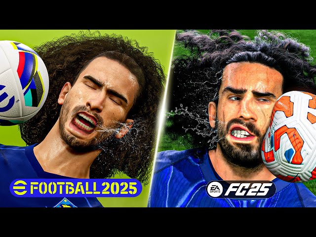 FC 25 vs eFootball 2025 - Graphical Details, Player Animation, Physics - Comparison! #fc25