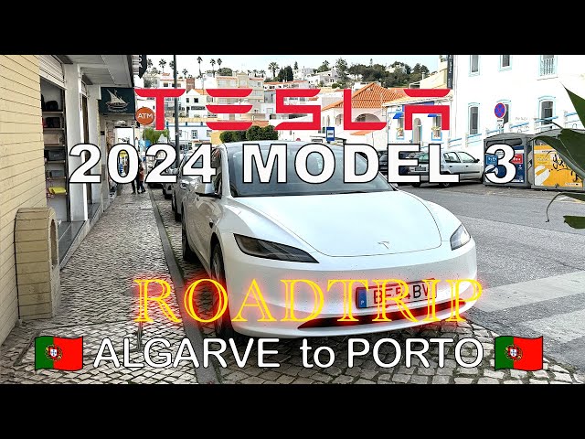 Range Test: 500km (310mi) in my Tesla Model 3 Highland SR: Portugal Road Trip - Algarve to Porto