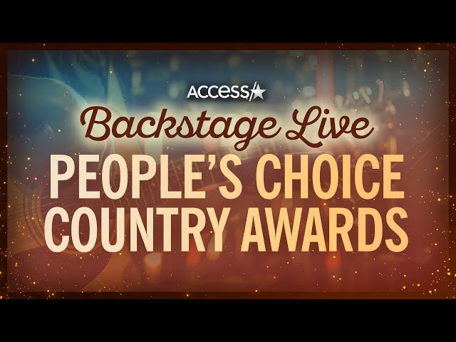 🔴 WATCH LIVE: Backstage at People's Choice Country Awards