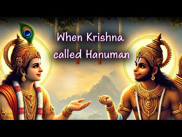 Why Did Krishna Call Hanuman to Dwarka? | Timeless Tales English