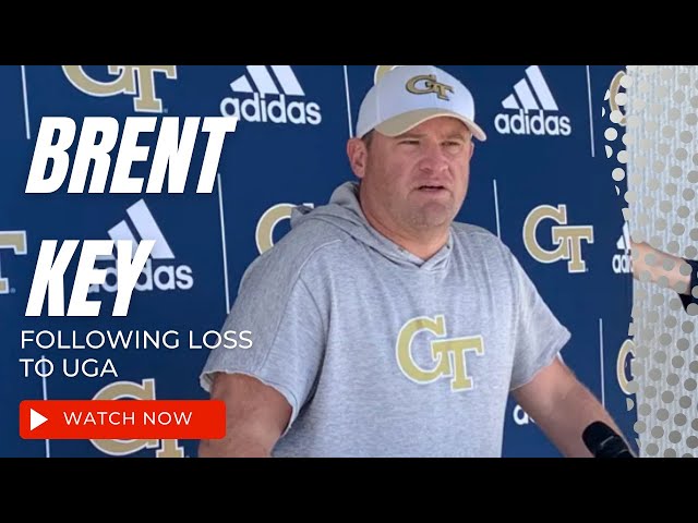 What did GA Tech's Brent Key say after losing to UGA?