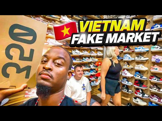 Vietnam Fake Market Shopping Spree Replica Yeezy Secret Backroom BEN THANH MARKET Ho Chi Minh City