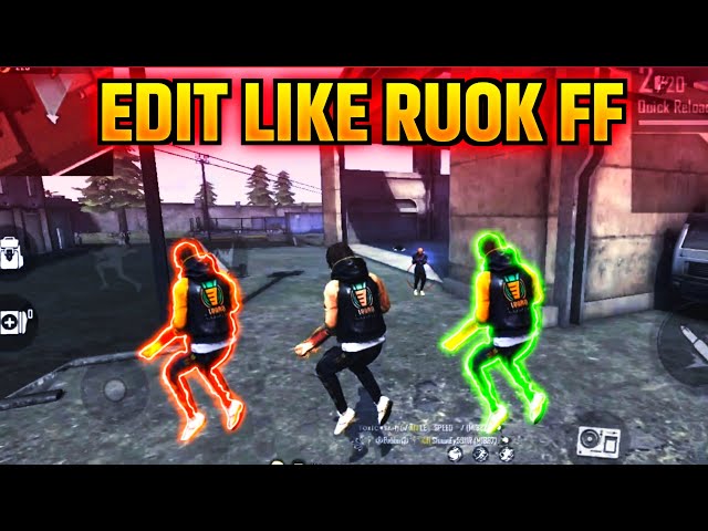 How To Edit Like Ruok FF | How To Make Perfect Character Glow Effect | Free Fire Editing Montage