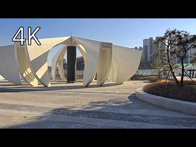 Walking South of Ara Station in Geomdan New Town, Incheon - 4K Walking Tour